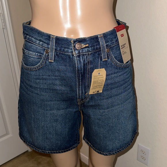 Levi's Pants - Levi's Dark Blue Denim Shorts with Tags Size 26